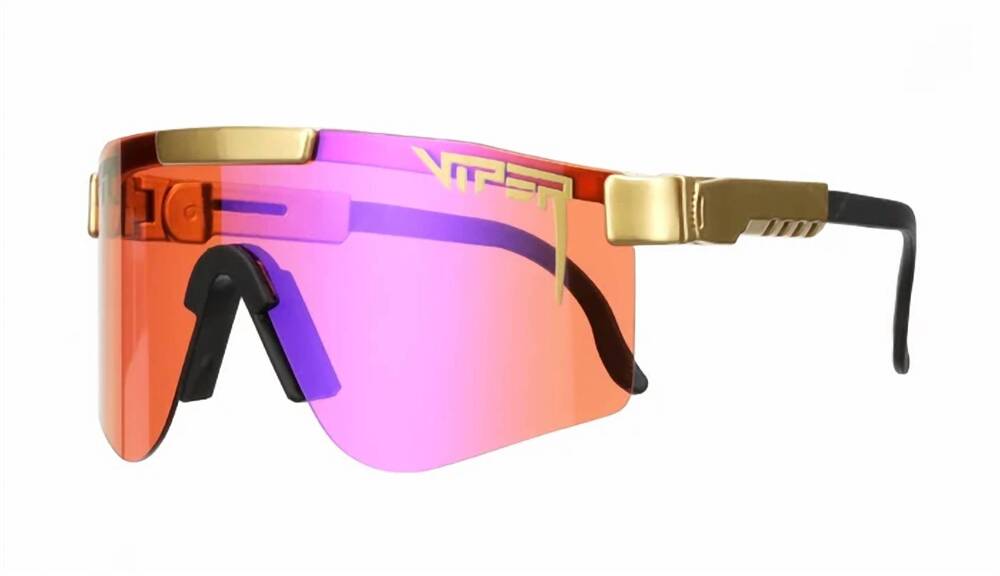 NEW PIT VIPER unisex- crown royalty double wide sunglasses in multi